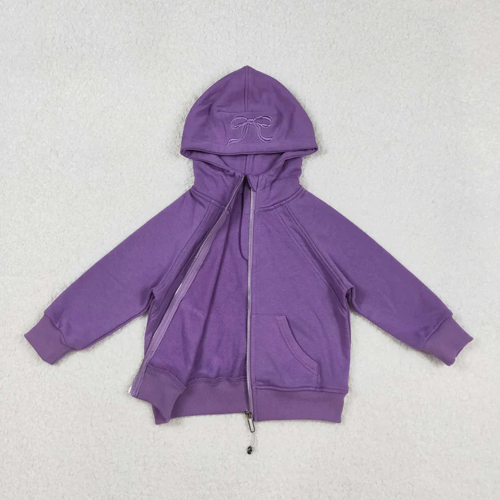 GT1202 USA Warehouse purple cotton zipper hoodie