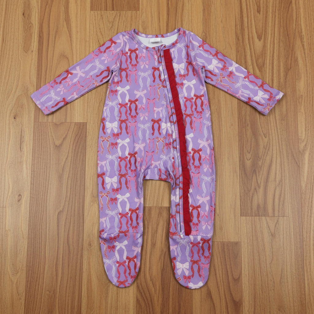 coquette footie sleeper