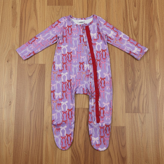 coquette footie sleeper