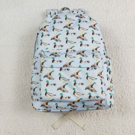 duck print backpack children bags