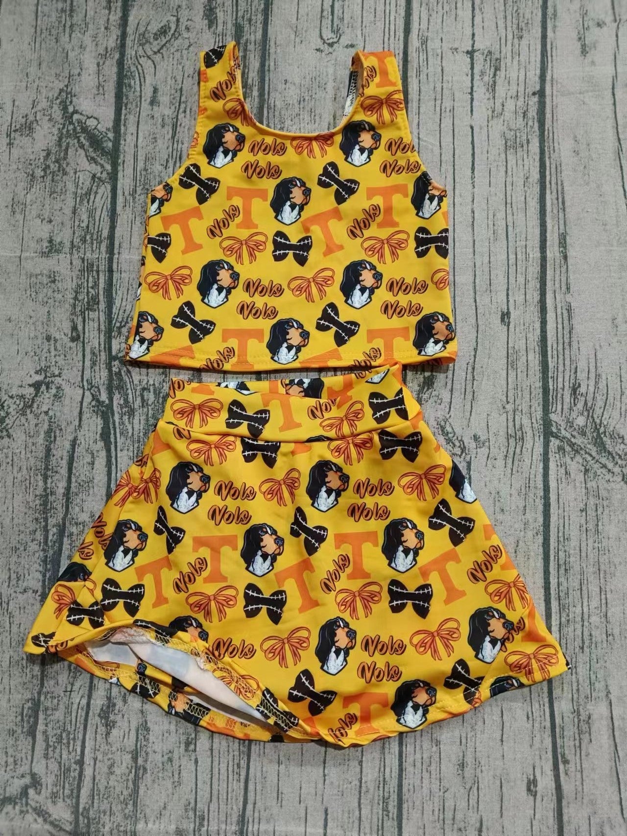 MOQ 8 TAT 6-7 weeks Vols Girl Skort Set