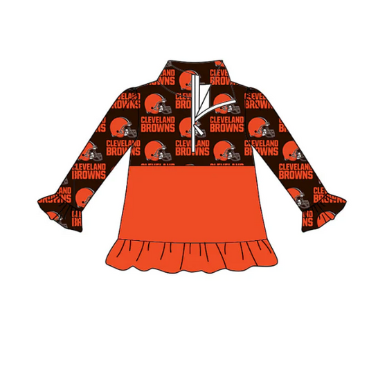 Split-CLOSE 22nd Sept browns team zip up pullover girl