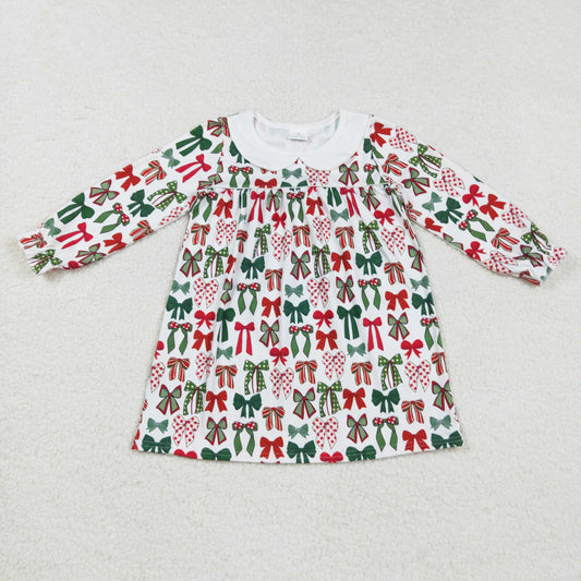 Christmas bow coquette girl dress