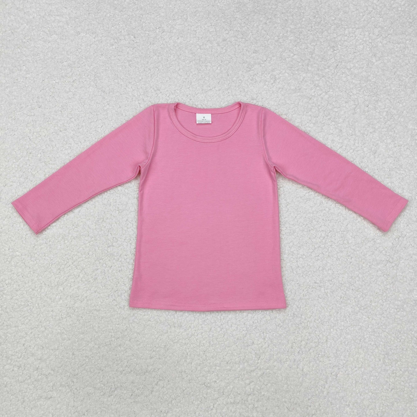 baby girl solid pink cotton shirt