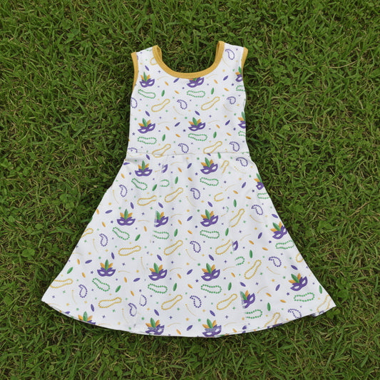 mardi gras mask athletic dress