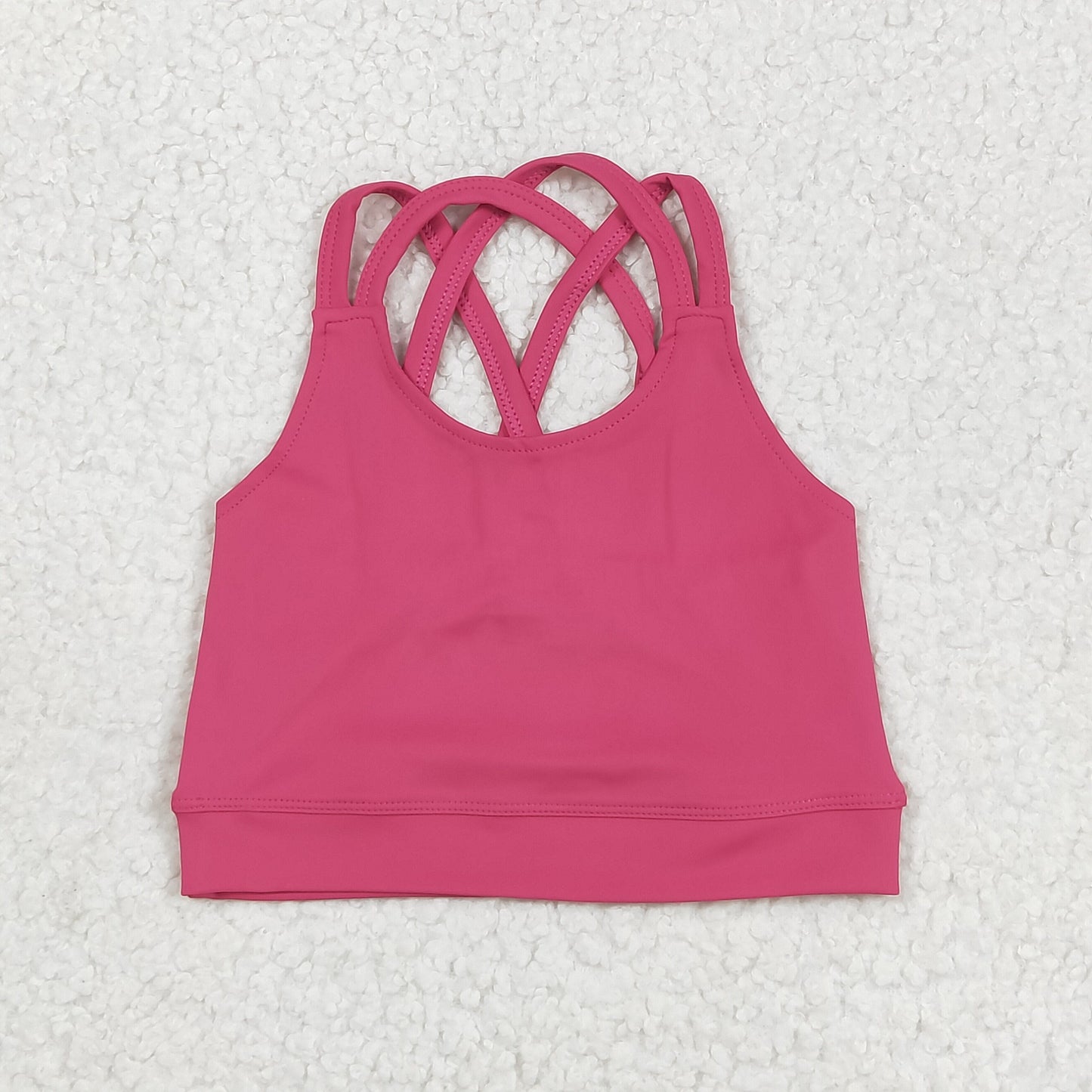 solid cross back sports tennis tank yoga top