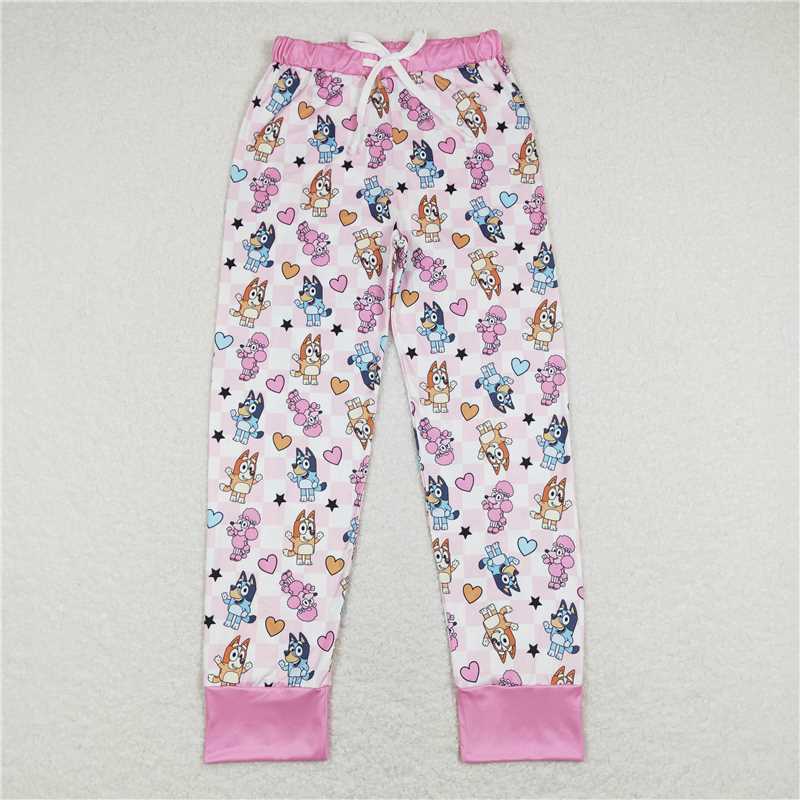 girl valentine dog heart pants