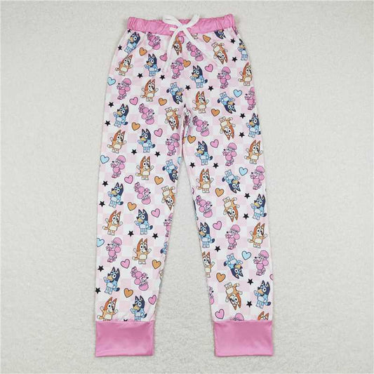 girl valentine dog heart pants