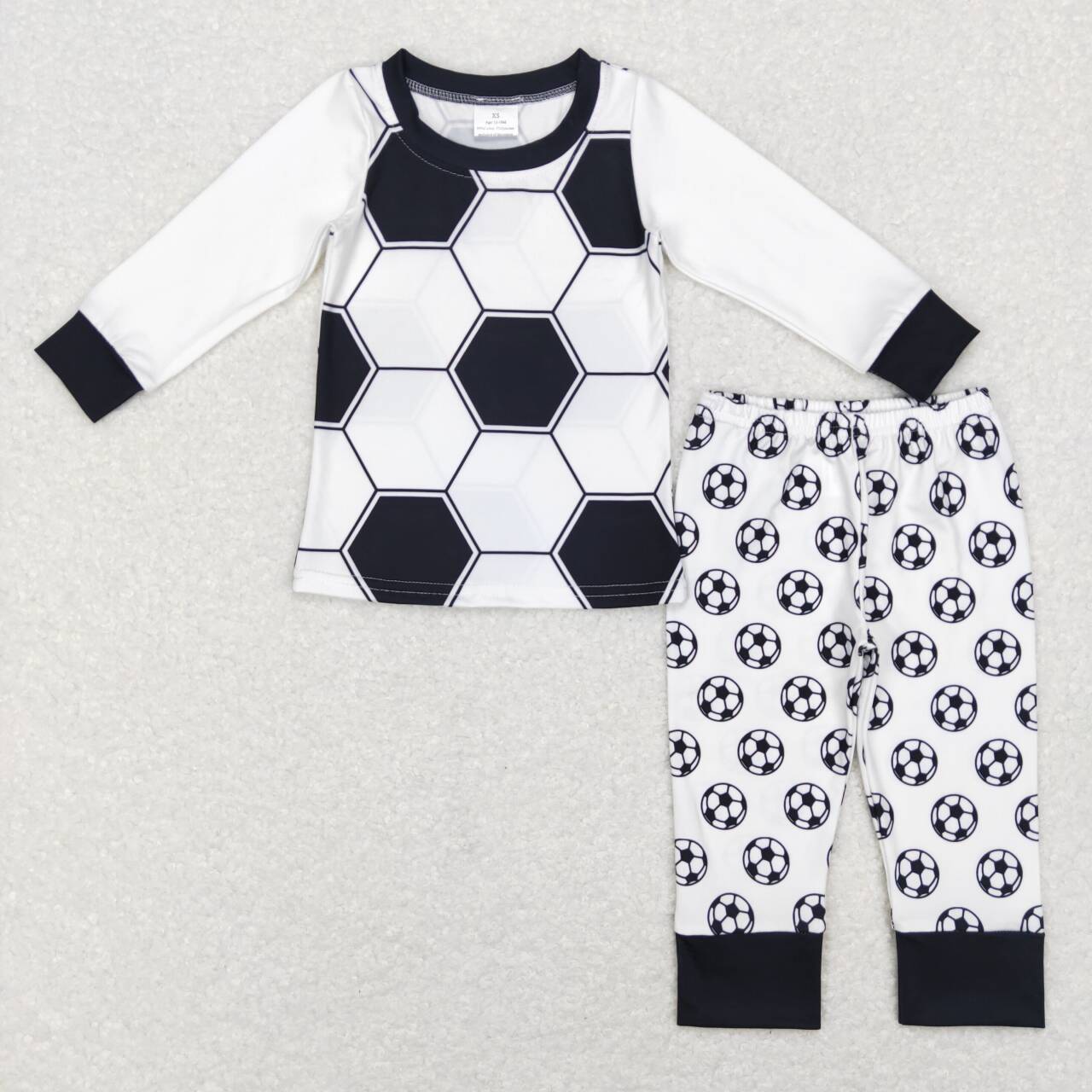 2pieces boys football pajama kids clothing