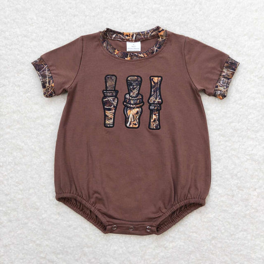 baby boy duck call embroidery bubble