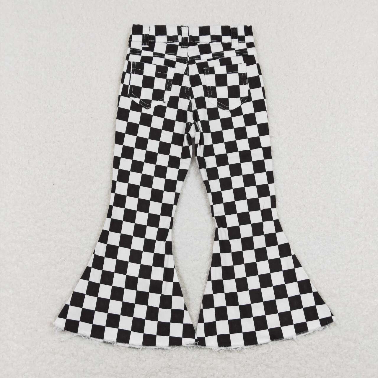 black checkered denim pants girls  jeans