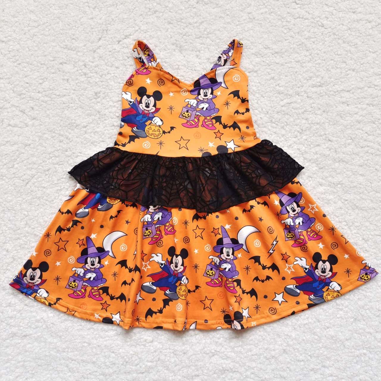 Halloween strap cartoon twirl dress