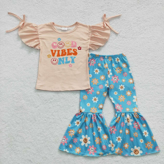 good vibes only pants set girl outfits