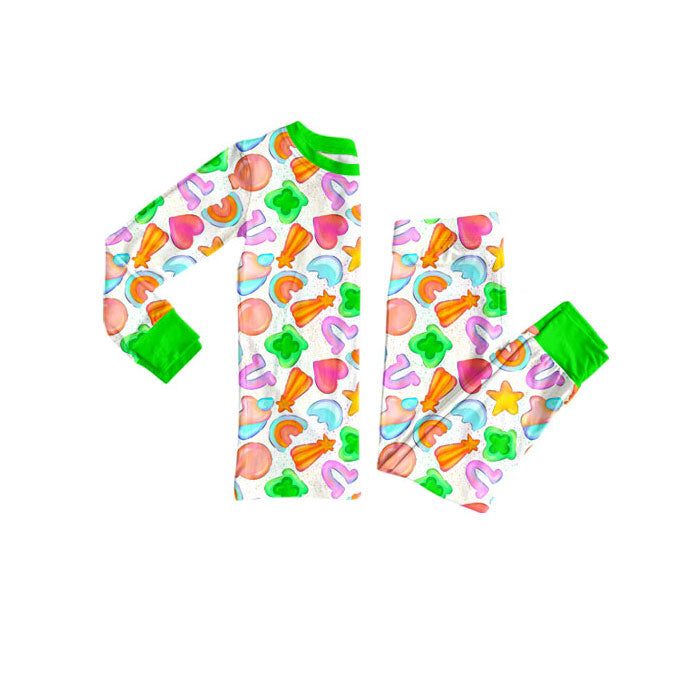 TAT 6-8 weeks MOQ 8 one design st patrick kids pajama
