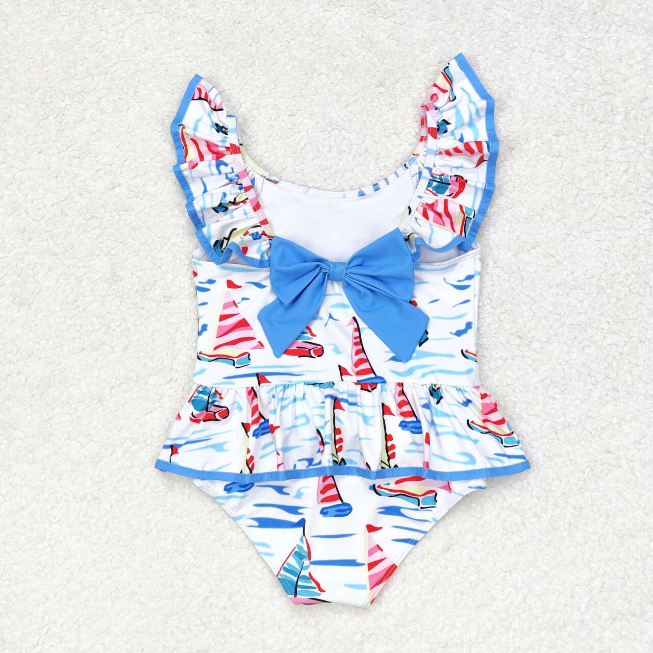 sailboat two piece swimsuit girl swimwear