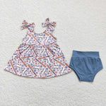 baby girl baseball bummie outfit