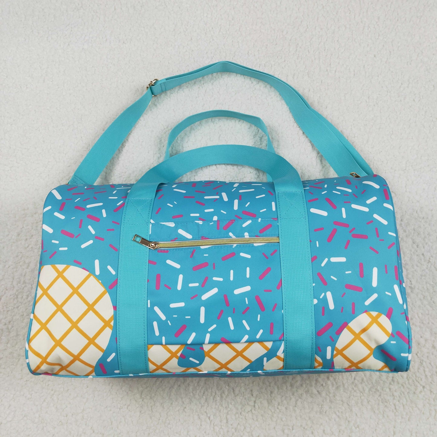 ice-cream sprinkle duffel & gym bags