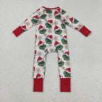 floral gri*ch ruffle zip sleeper