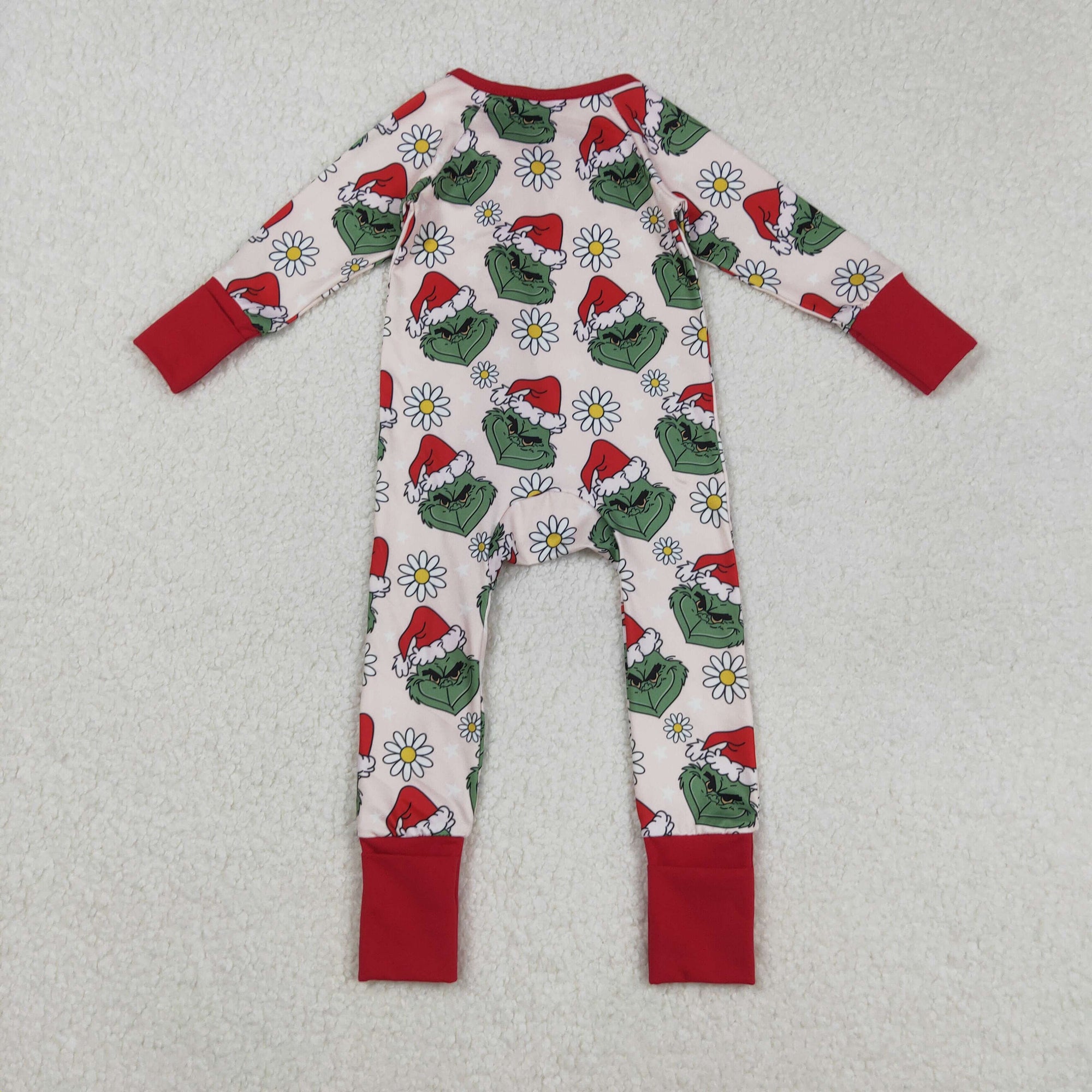 floral gri*ch ruffle zip sleeper