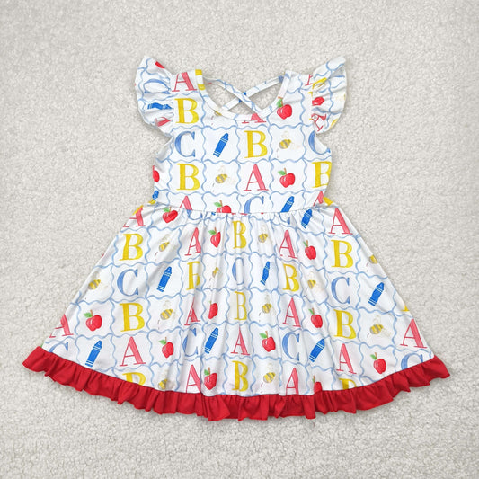 back to school ABC dress