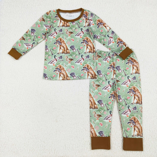 hunting print two pieces lounge set