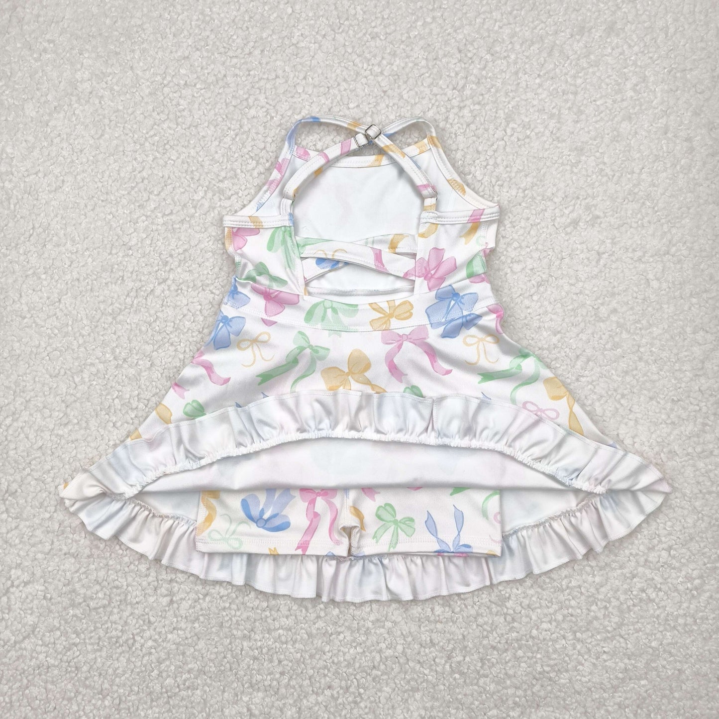 colorful bow coquette athletic dress