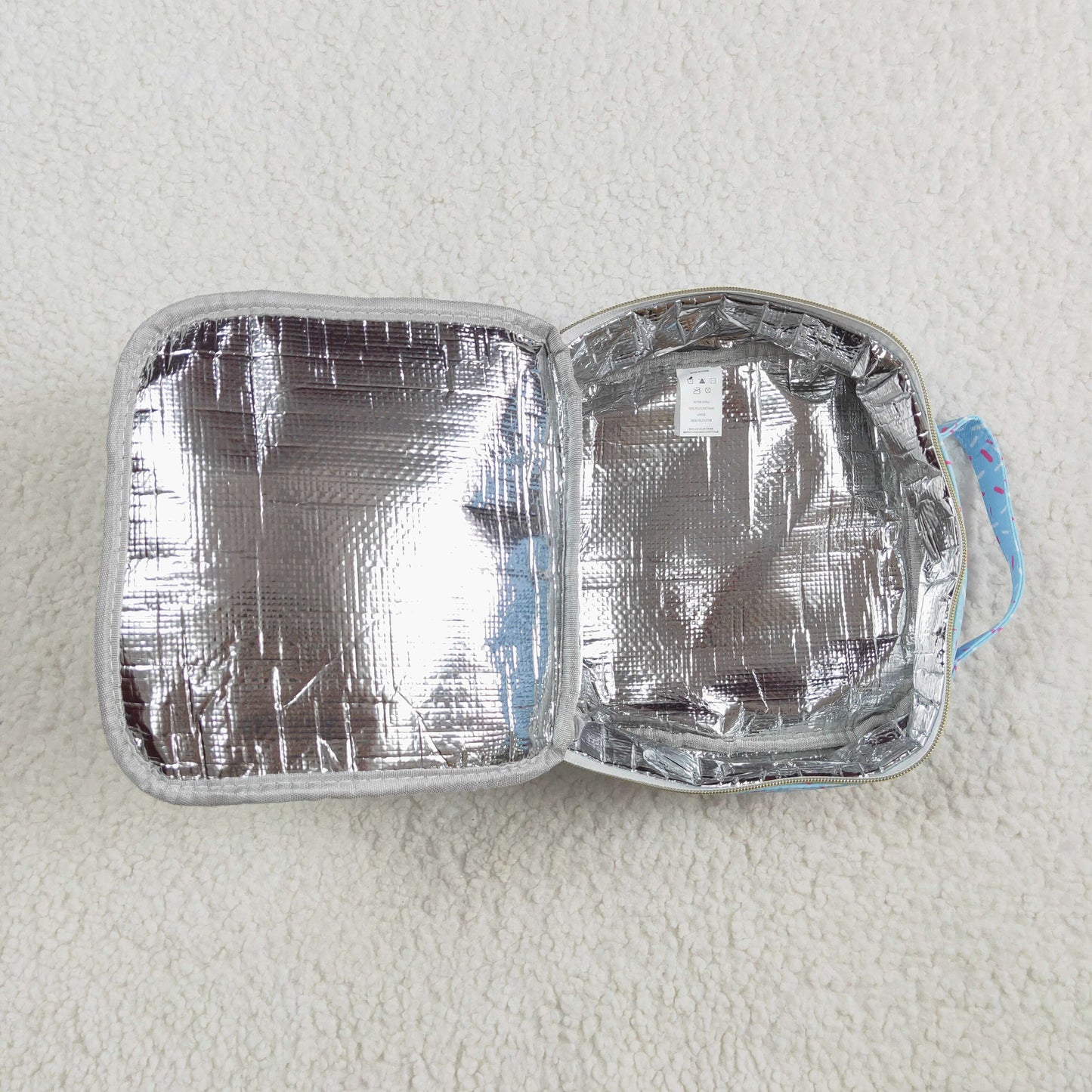 blue ice cream lunch box