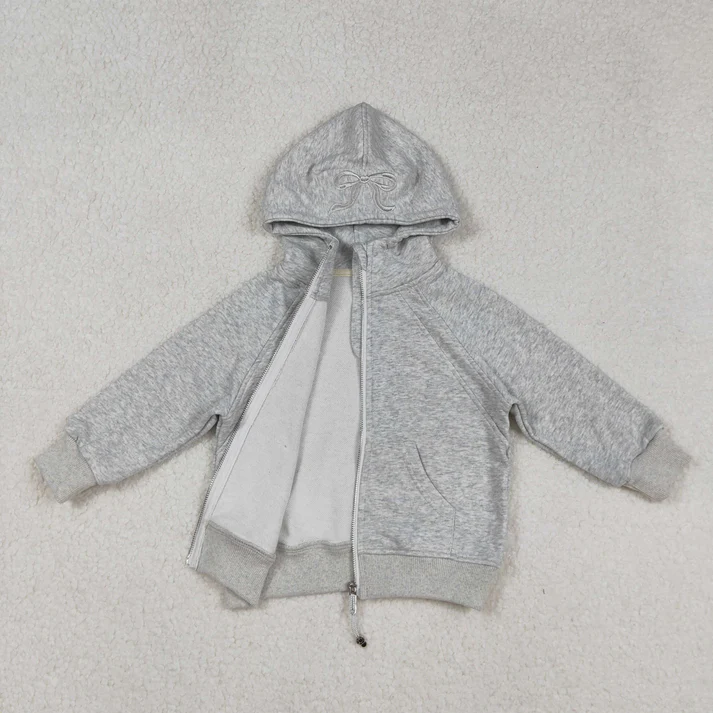 GT1204 USA Warehouse cotton gray zipper hoodie