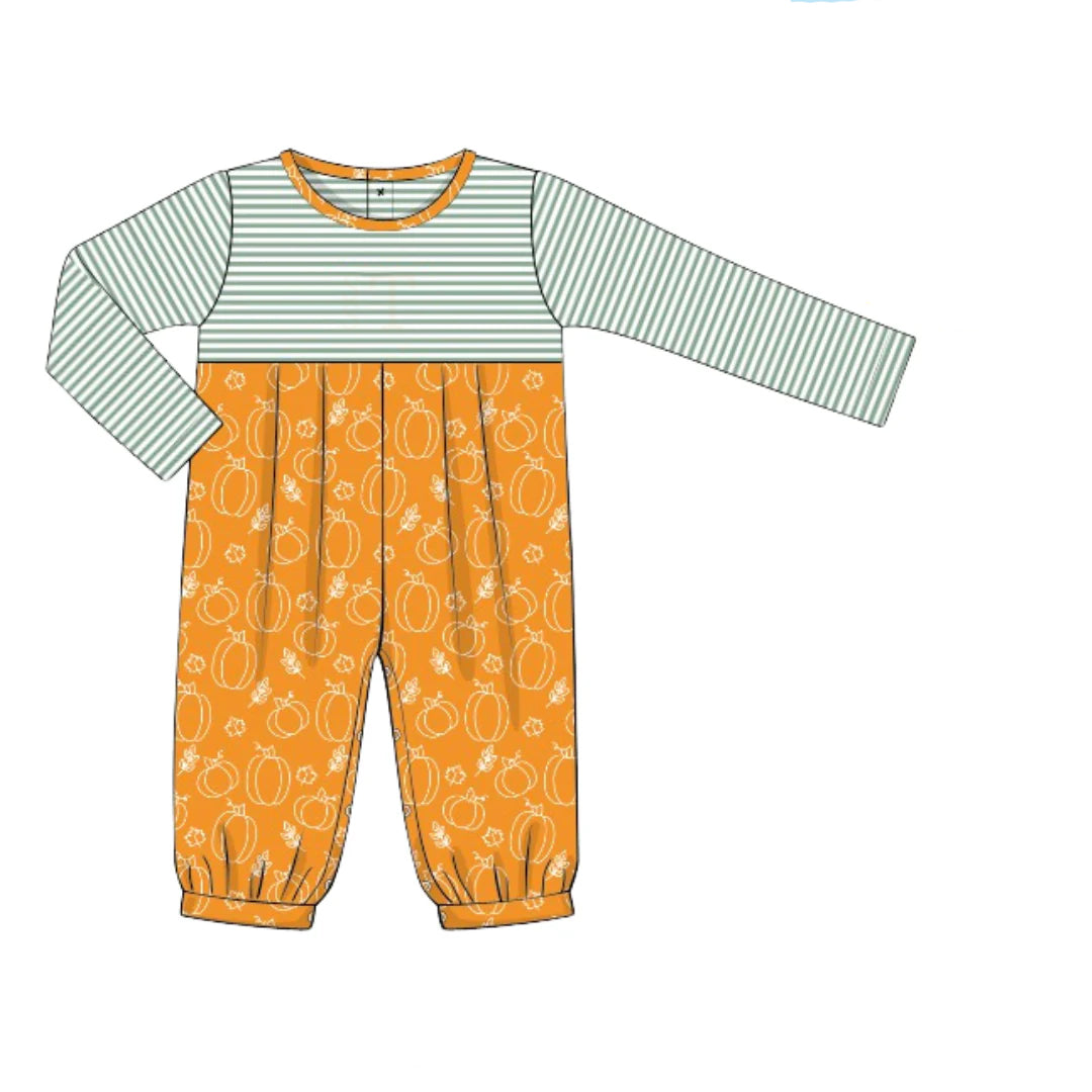 Pre order  pumpkin romper baby clothes