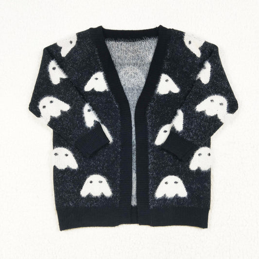 Fuzzy ghost knitted cardigan