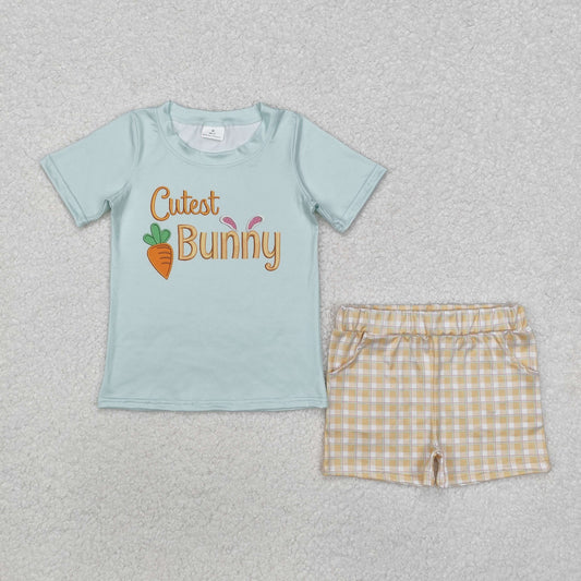 boy easter outfit cutest bunny shorts set