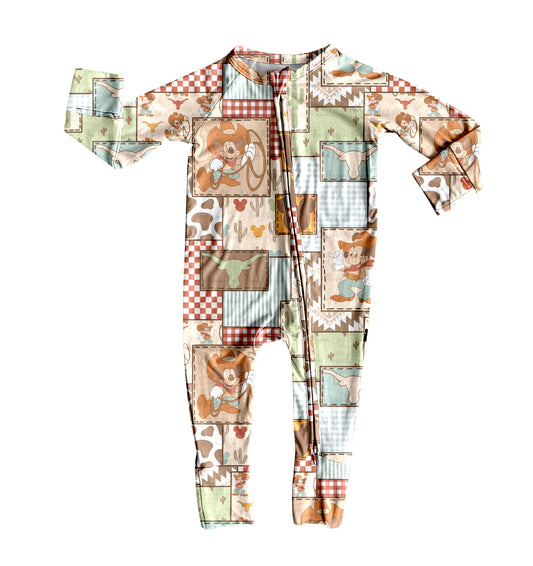 TAT 6-8 weeks MOQ 5 patchwork baby zip sleeper