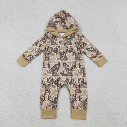 Deer Camo Hooded Romper