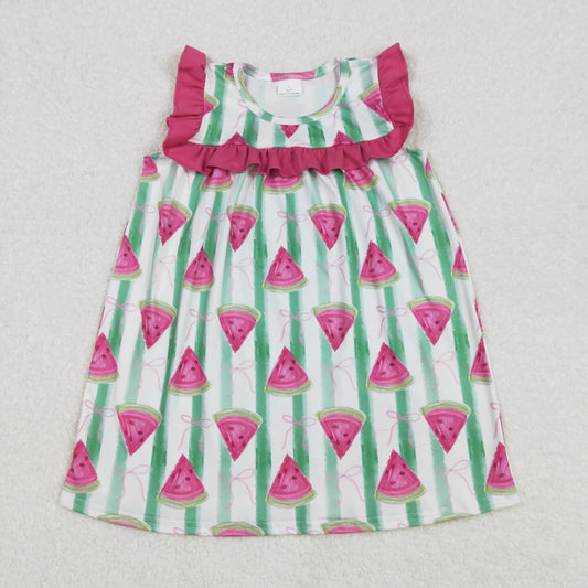 sleeveless watermelon dress kids dresses