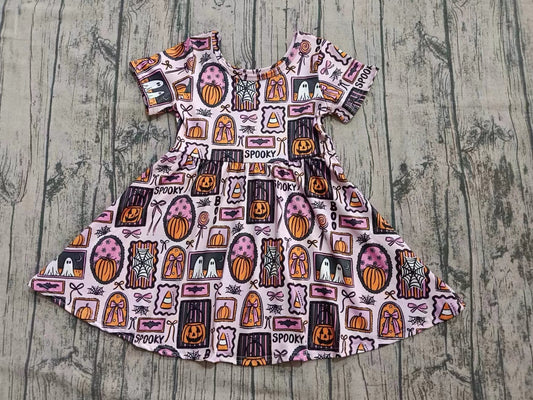 TAT 6 weeks MOQ 5 Girly Spooky patchwork dress