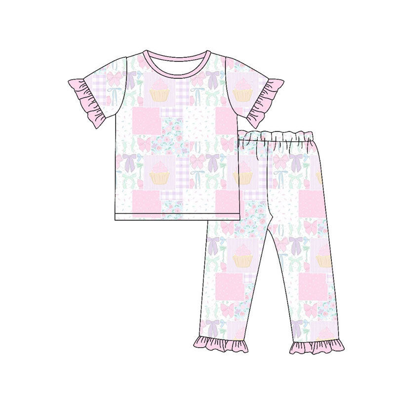 TAT 6-8 weeks MOQ 8 one style birthday girl pajama