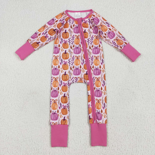 pumpkin print zip sleeper