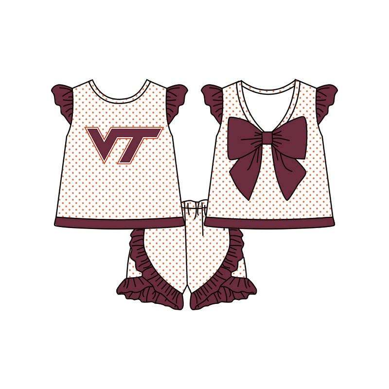 Custom order girl team shorts set VT