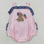 SR0332 USA Warehouse Pink Dog Flag Bubble Girl