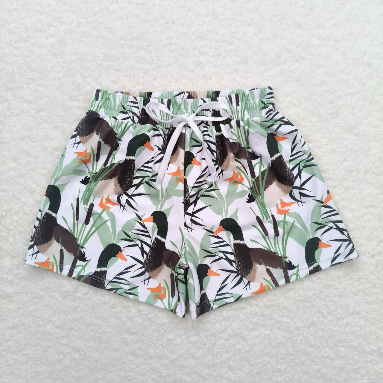 duck print boy trunks kids swimsuit