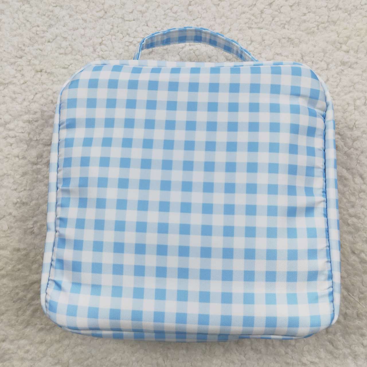 blue gingham meal box