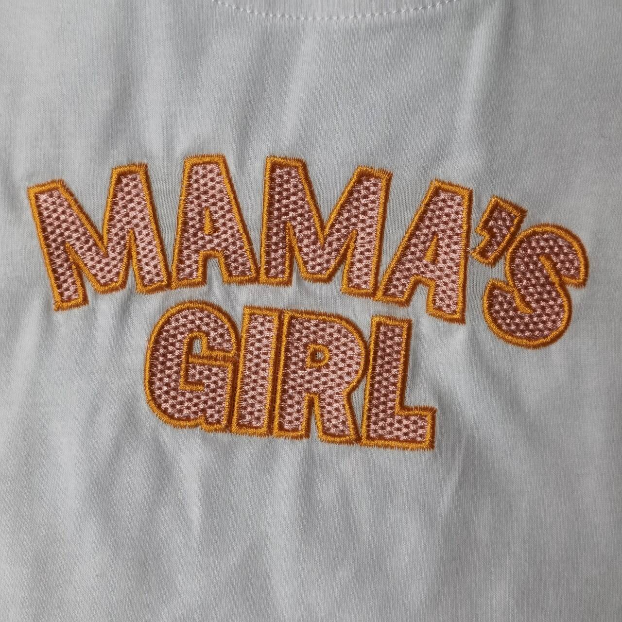 pink white cotton mama's girl outfit