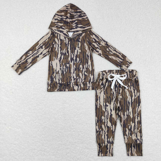 long sleeve camo hoodie outfit kids clothing