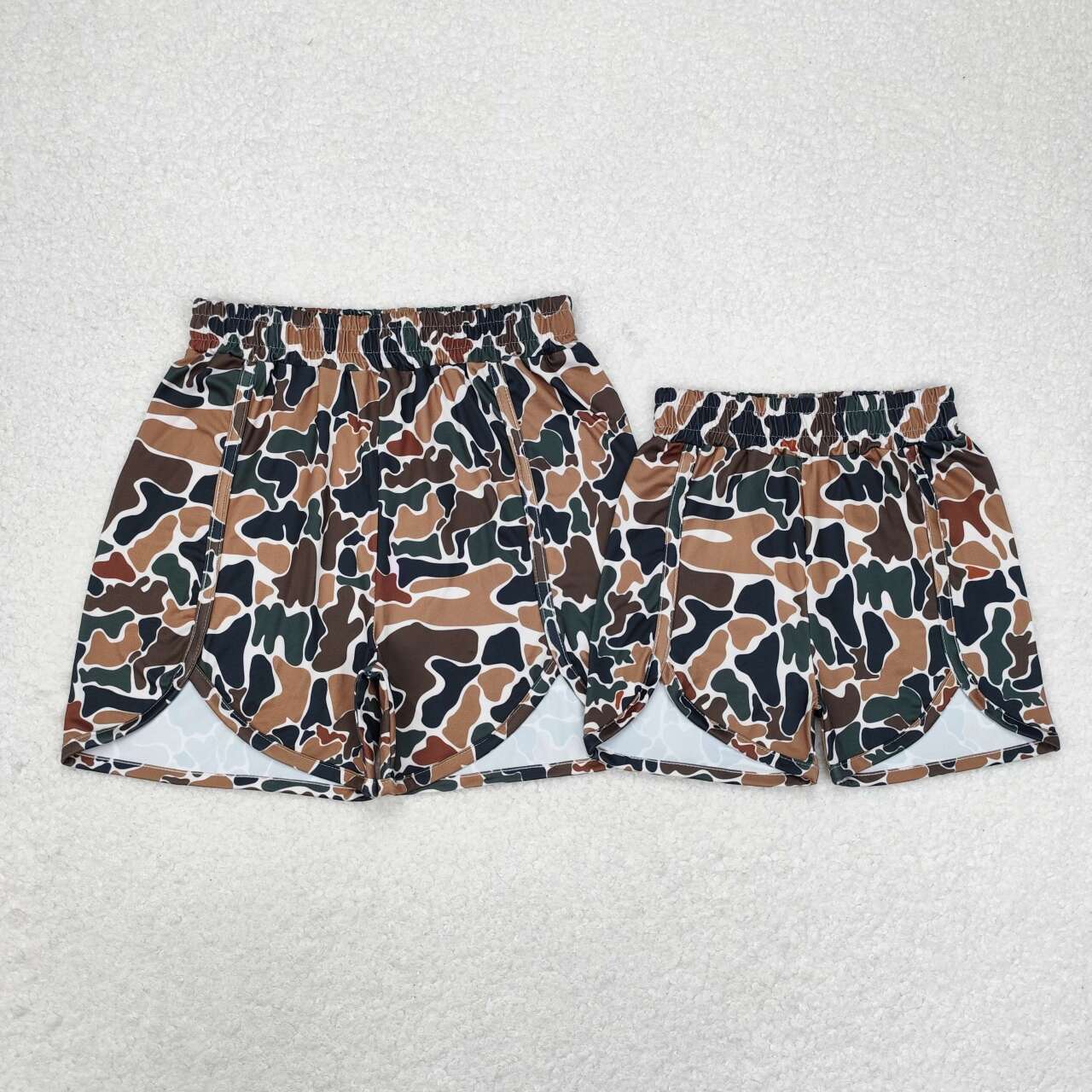 mommy and me adult woman camo shorts