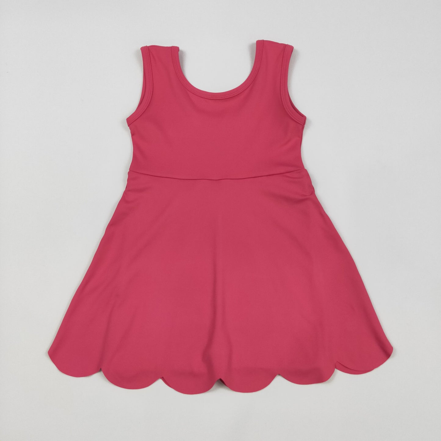 solid hot pink athletic yoga dress