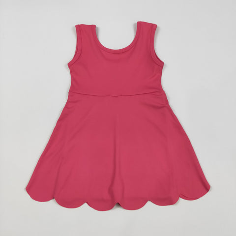 solid hot pink athletic yoga dress