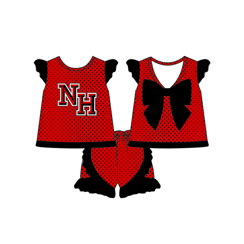 TAT 6 weeks Meghann bow team shorts set