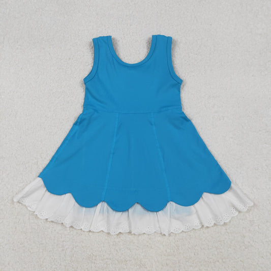 blue lace athletic skort dress girl active dresses