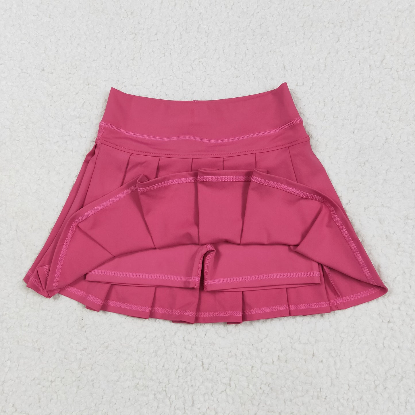 Girl Pleated Cheer Skirts Cheerleader Skirt Hot Pink