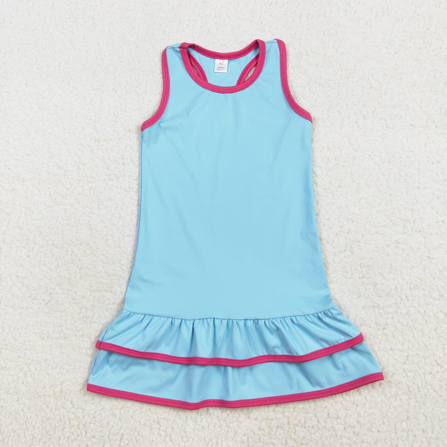 racerback sports girl active dress blue